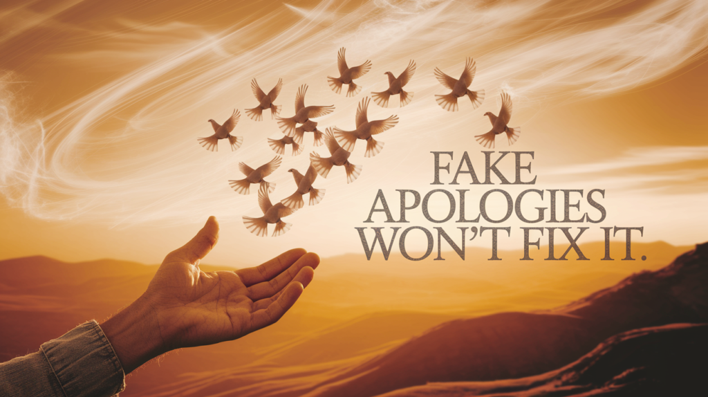 Fake Apologies Won’t Fix It