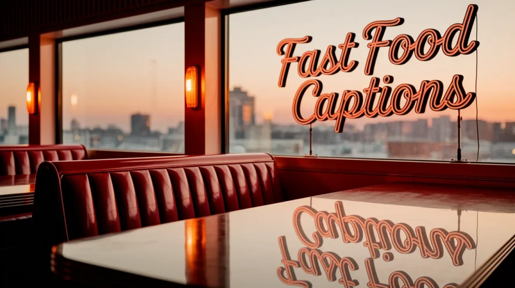 Fast Food Captions
