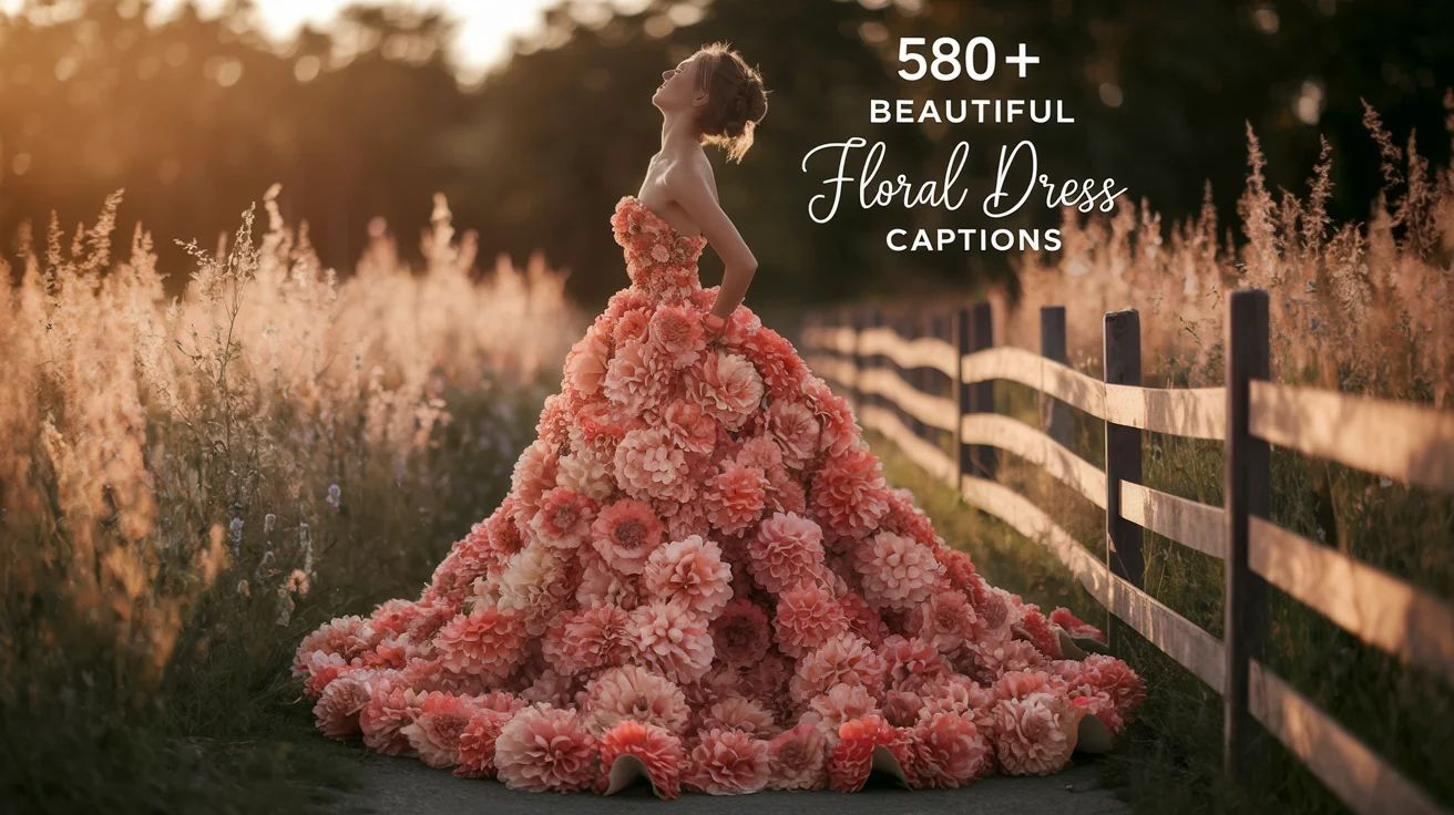Floral Dress Captions for Instagram
