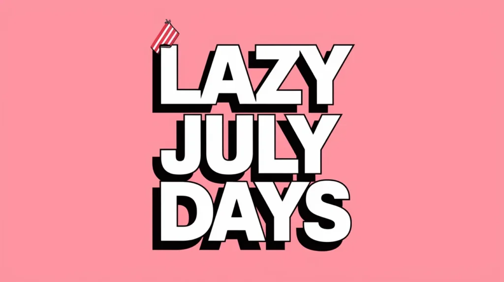 Lazy July Days Captions