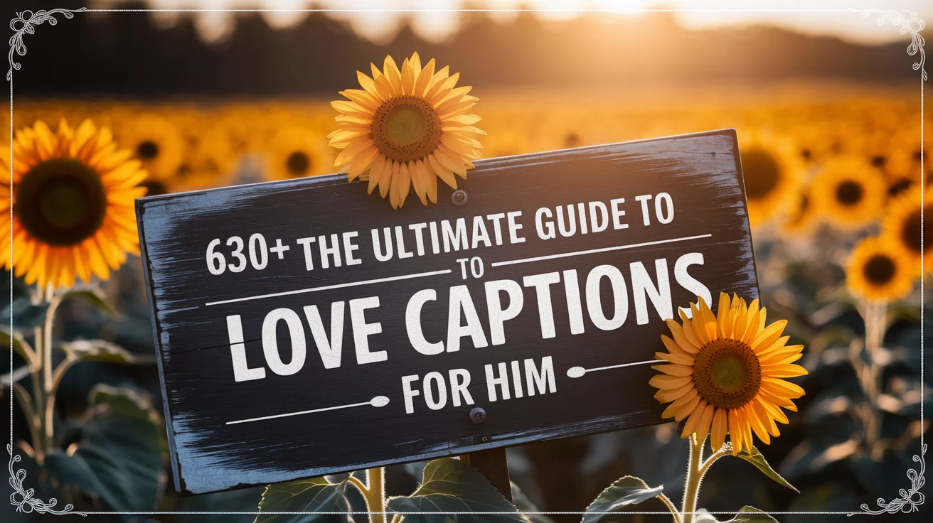 love captions for him