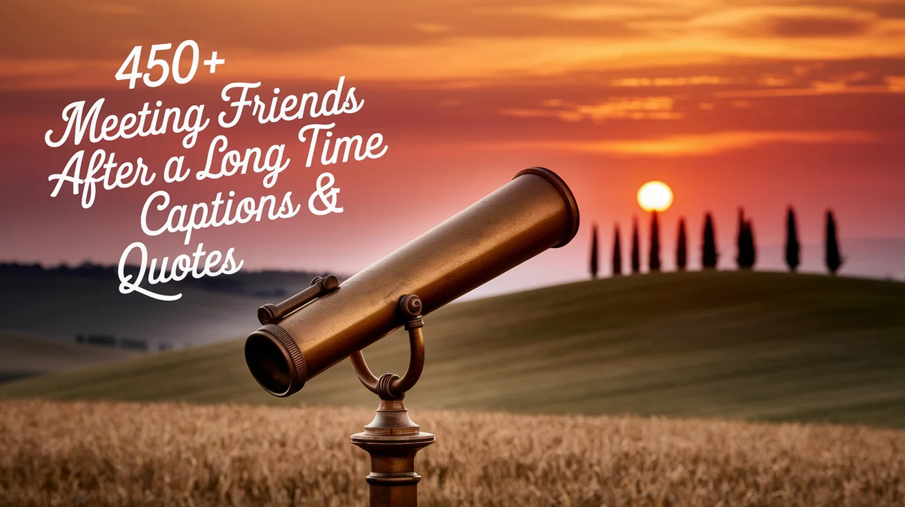 Meeting Friends After a Long Time Captions & Quotes
