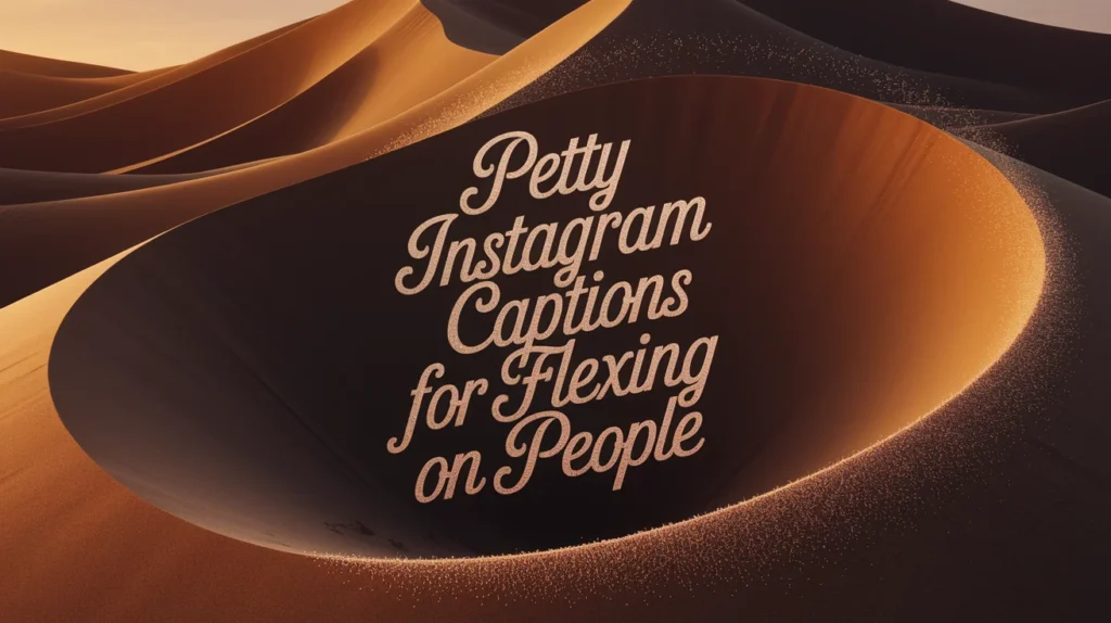 Petty Instagram Captions for Flexing on People