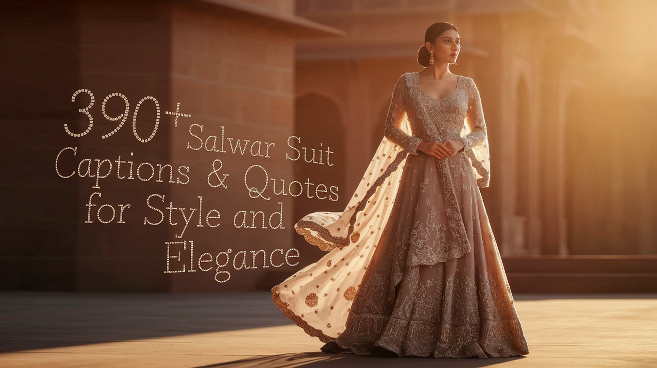 Salwar Suit Captions & Quotes for Style and Elegance