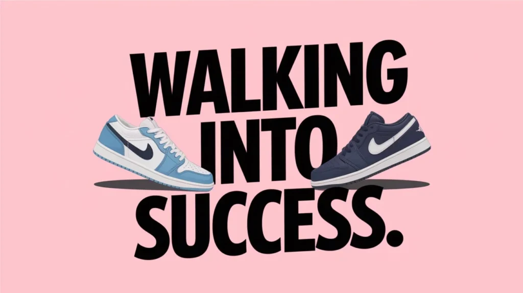 Sneaker Captions for Walking into Success