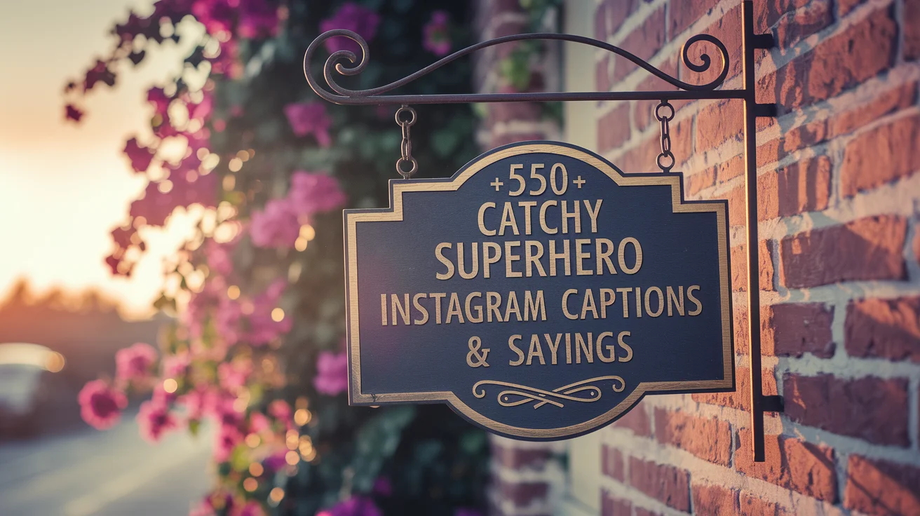Superhero Instagram Captions