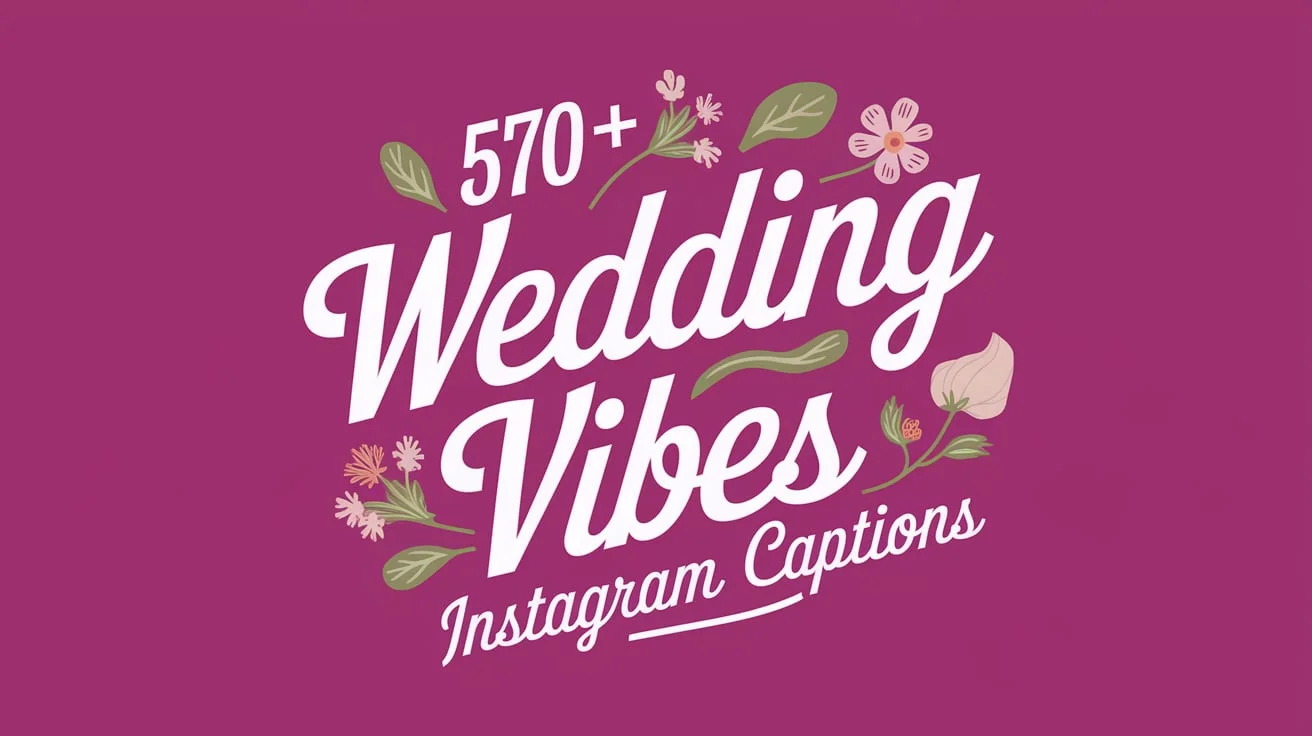 570+ Wedding Vibes Instagram Captions