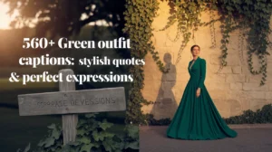 Green Outfit Captions