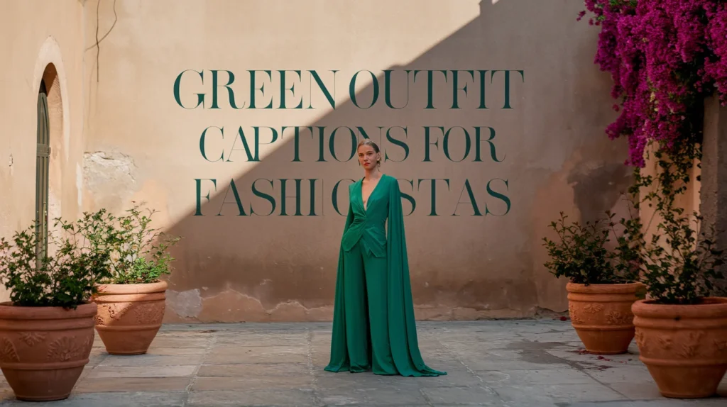 Green Outfit Captions for Fashionistas