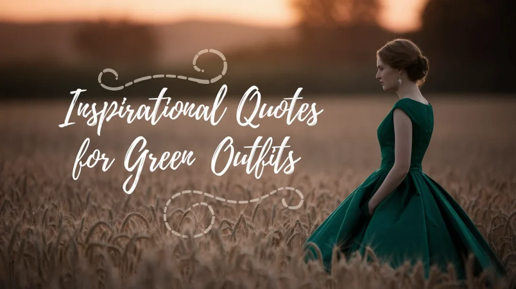 Inspirational Quotes for Green Outfits