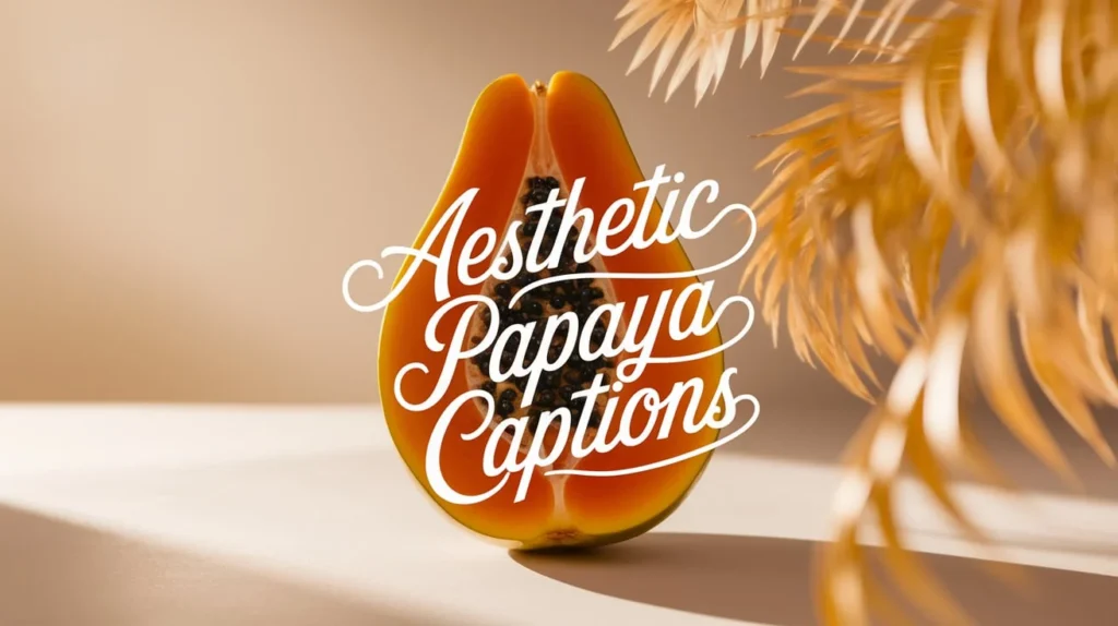 Aesthetic Papaya Captions