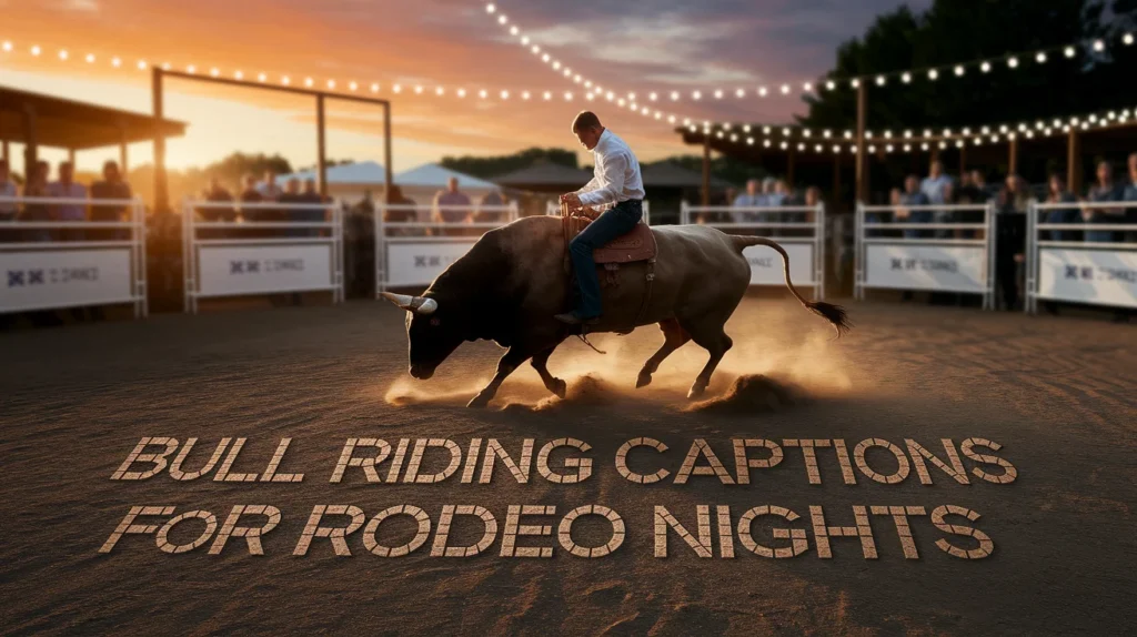 Bull Riding Captions for Rodeo Nights
