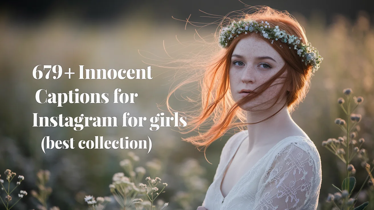Innocent Captions for Instagram for Girls