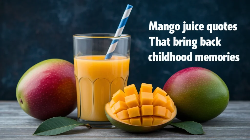 Mango Juice Quotes That Bring Back Childhood Memories