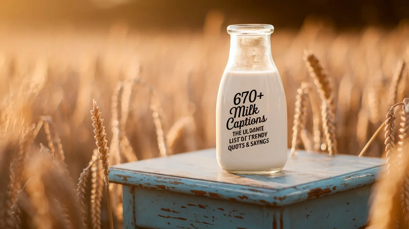 Milk Captions – The Ultimate List of Trendy Quotes & Sayings