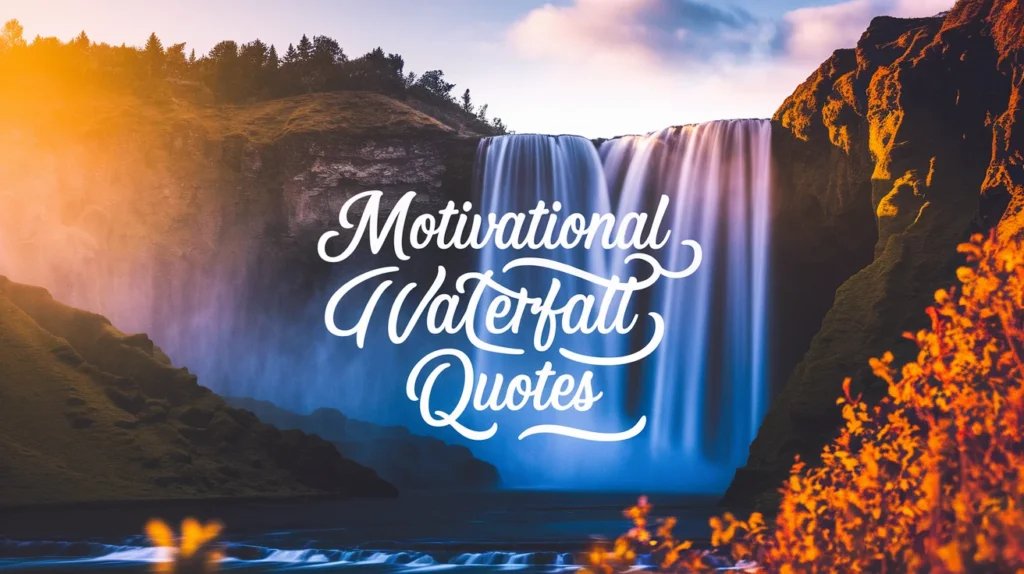 Motivational Waterfall Quotes
