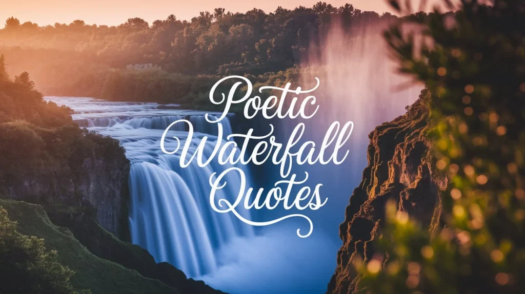 Poetic Waterfall Quotes