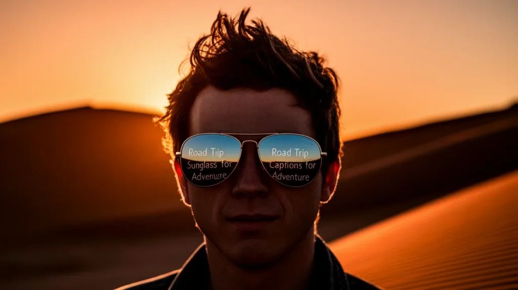 Road Trip Sunglass Captions for Adventurers