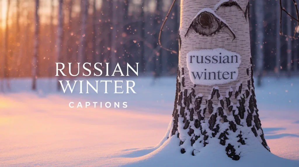 Russian Winter Captions