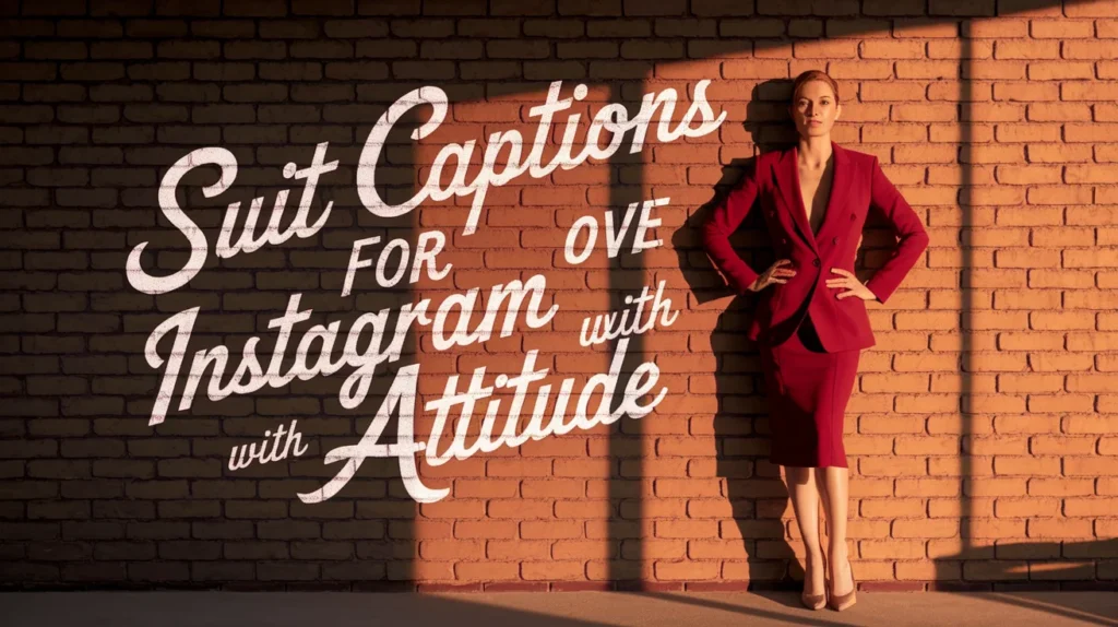 Suit Captions for Instagram with an Attitude