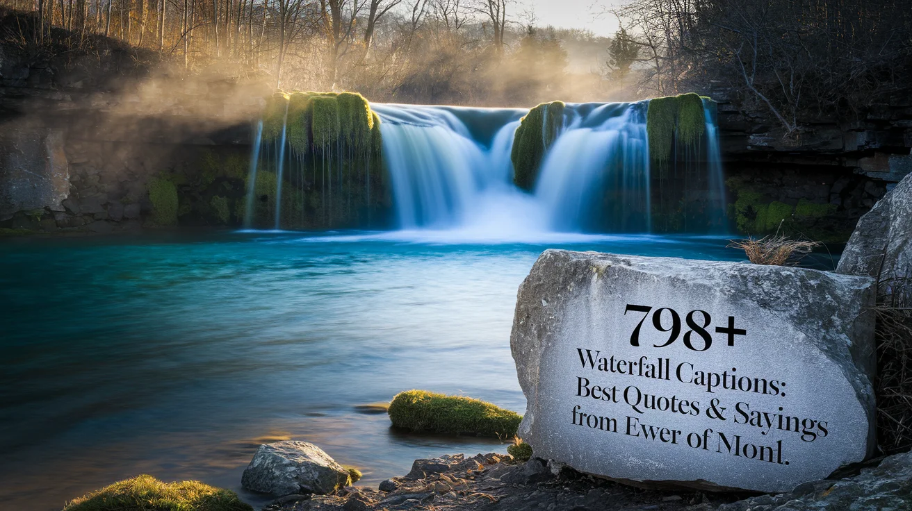 Waterfall Captions: Best Quotes & Sayings for Every Mood