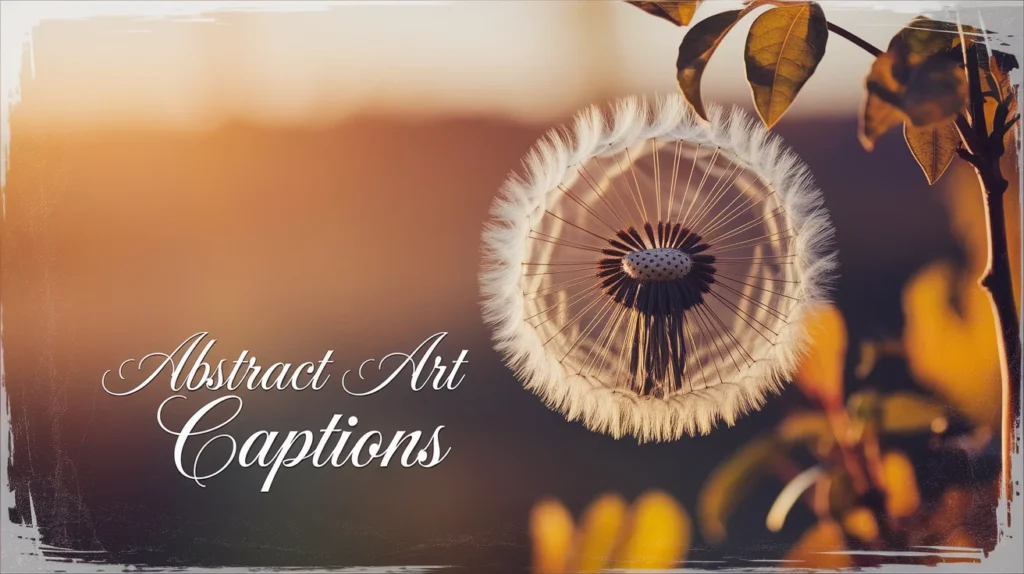 Abstract Art Captions