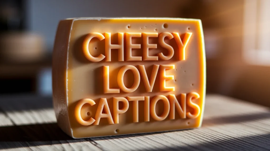 Cheesy Love Captions