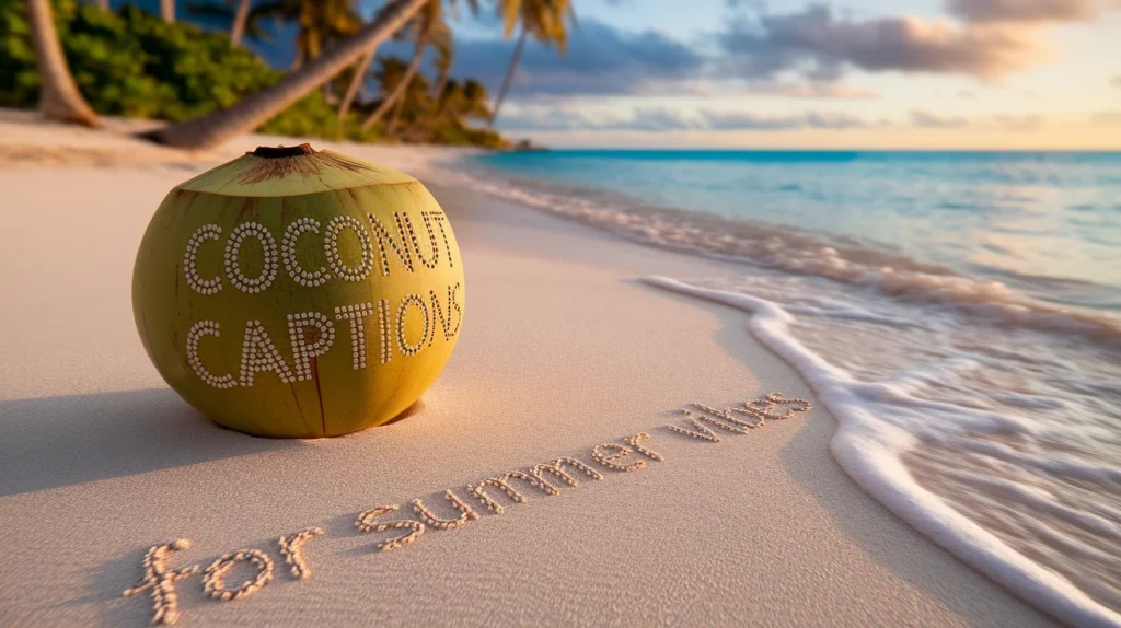 Coconut Captions for Summer Vibes
