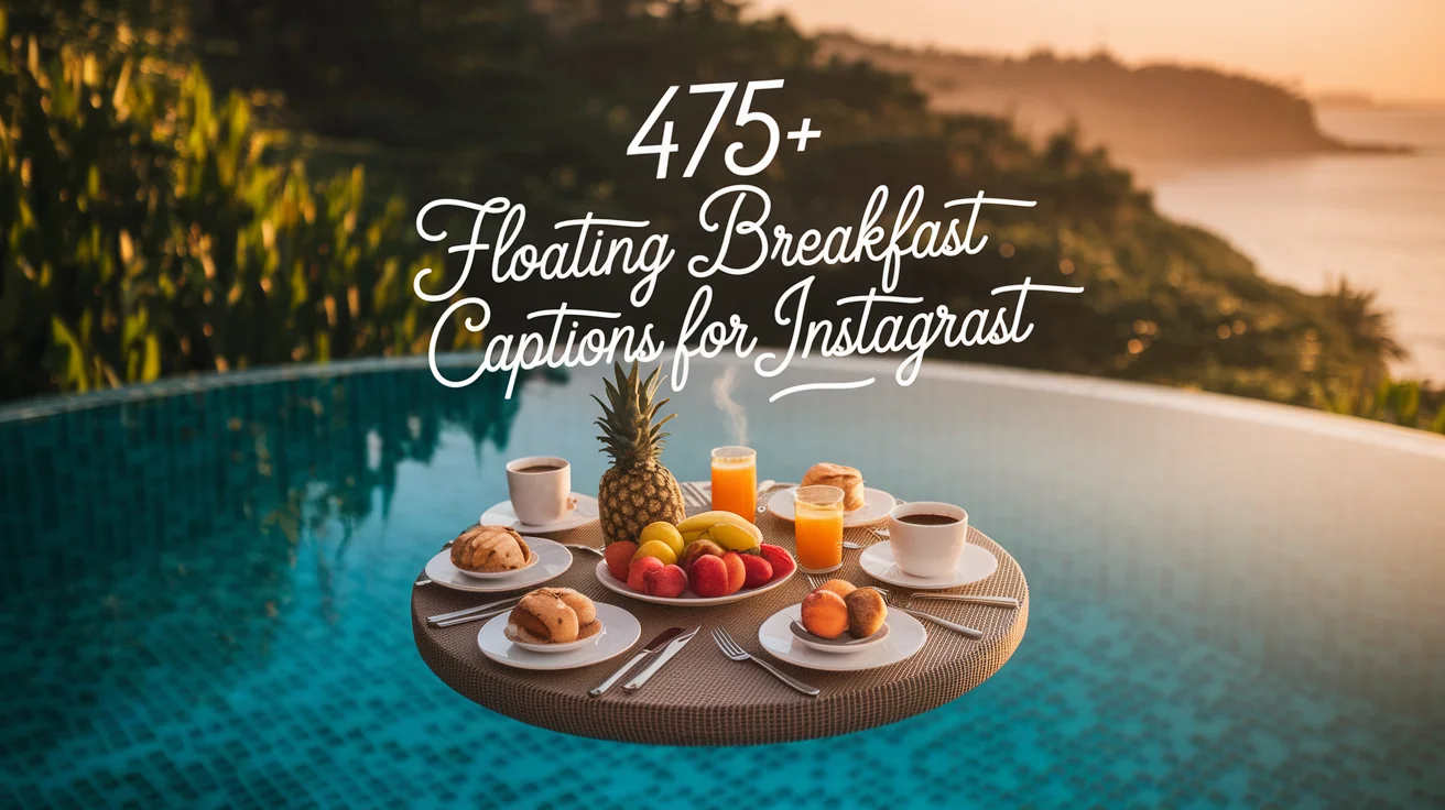 Floating Breakfast Captions For Instagram