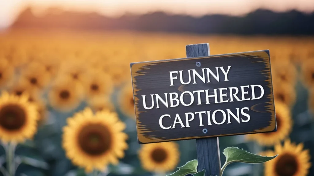 Funny Unbothered Captions