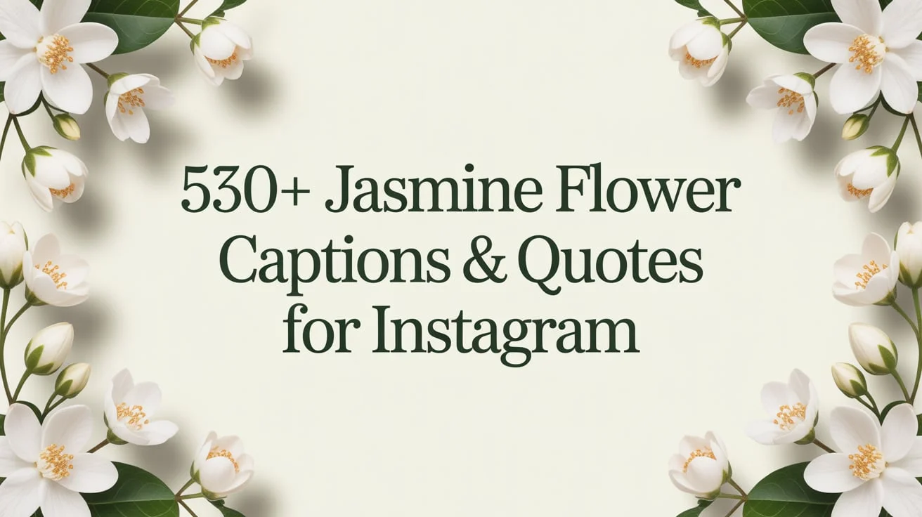 Jasmine Flower Captions & Quotes for Instagram