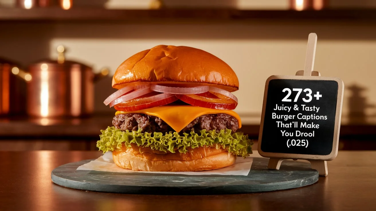 Juicy & Tasty Burger Captions That’ll Make You Drool (2025)