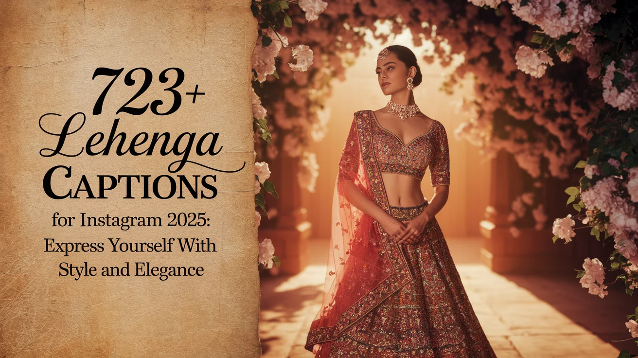 Lehenga Captions for Instagram 2025: Express Yourself with Style and Elegance