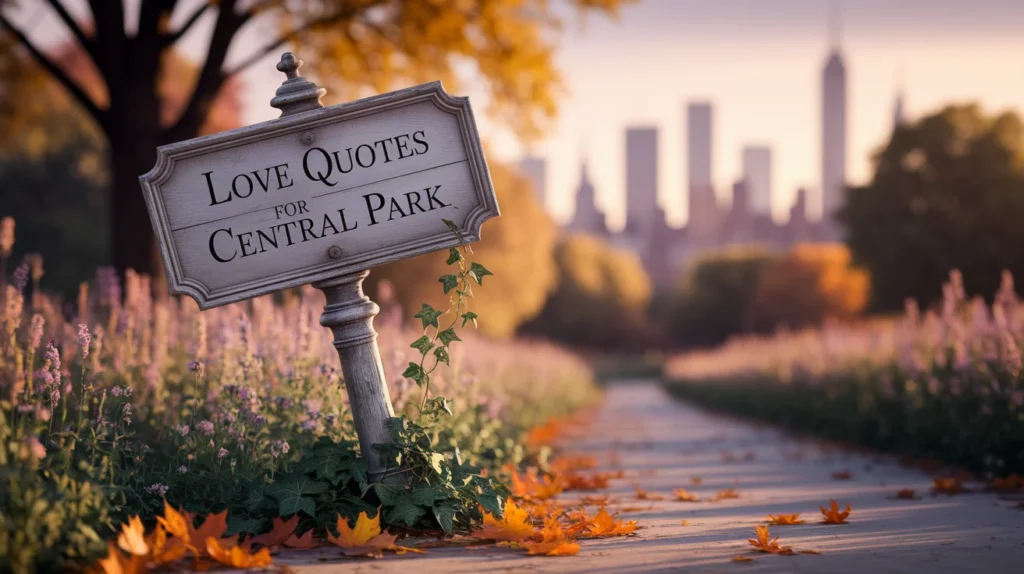 Love Quotes for Central Park