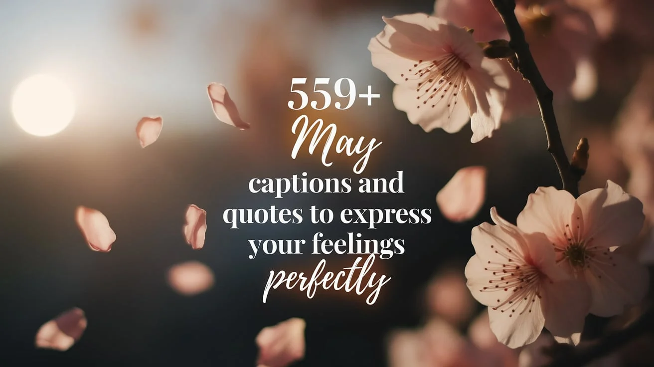 May Captions and Quotes to Express Your Feelings Perfectly