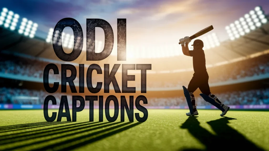 ODI Cricket Captions