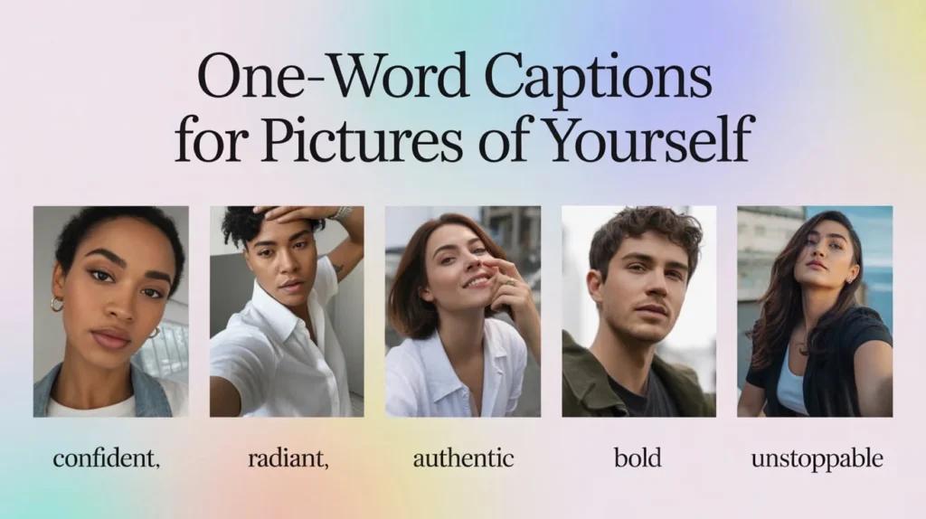 One-Word Captions for Pictures of Yourself