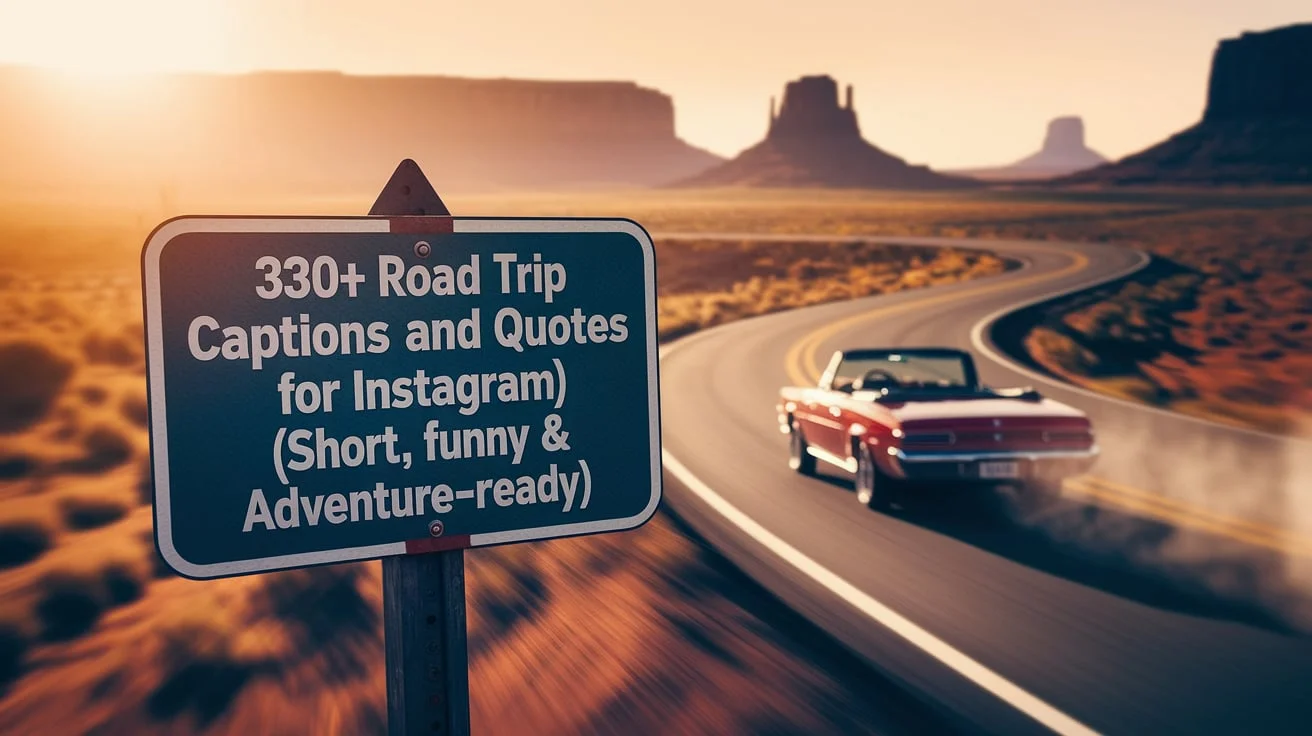 Road Trip Captions and Quotes for Instagram (Short, Funny & Adventure-Ready)