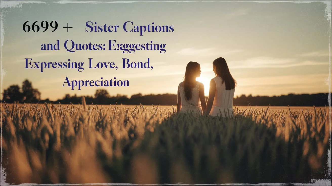 Sister Captions and Quotes: Expressing Love, Bond, and Appreciation