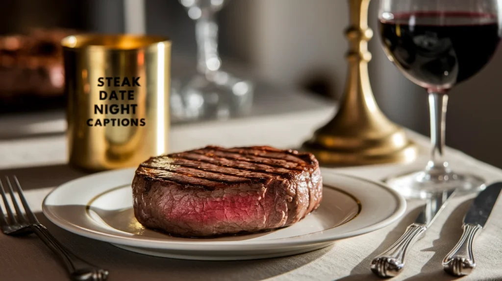 Steak Date Night Captions