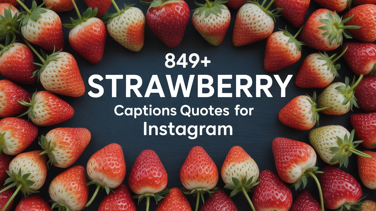 Strawberry Captions and Quotes for Instagram