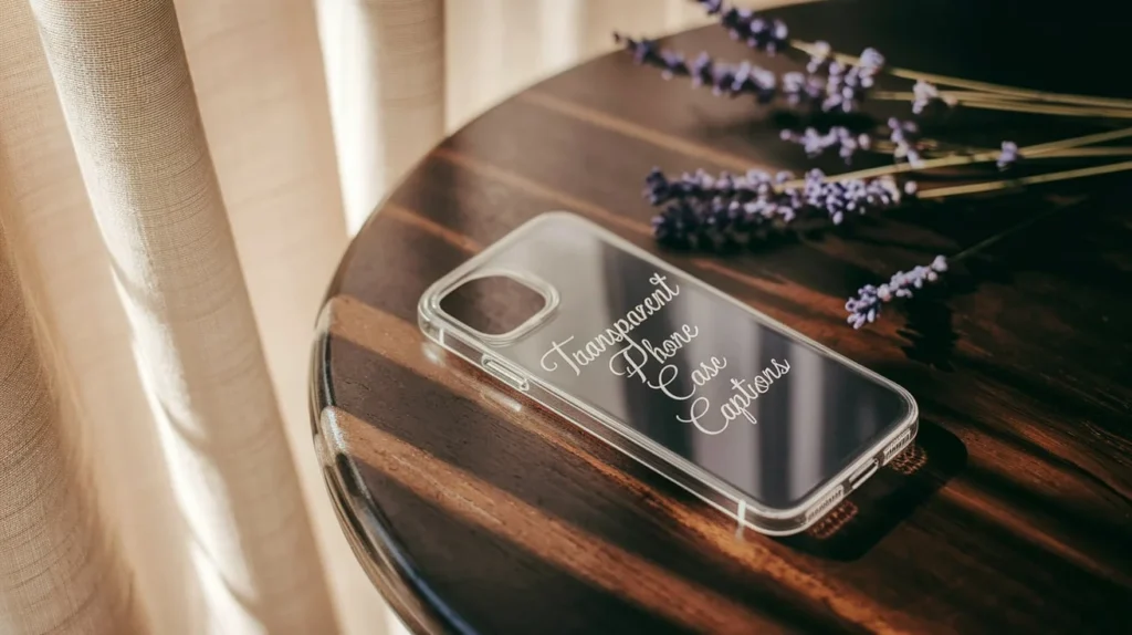 Transparent Phone Case Captions