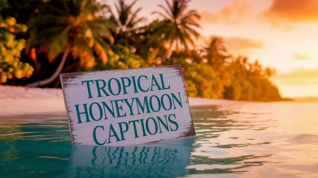 Tropical Honeymoon Captions