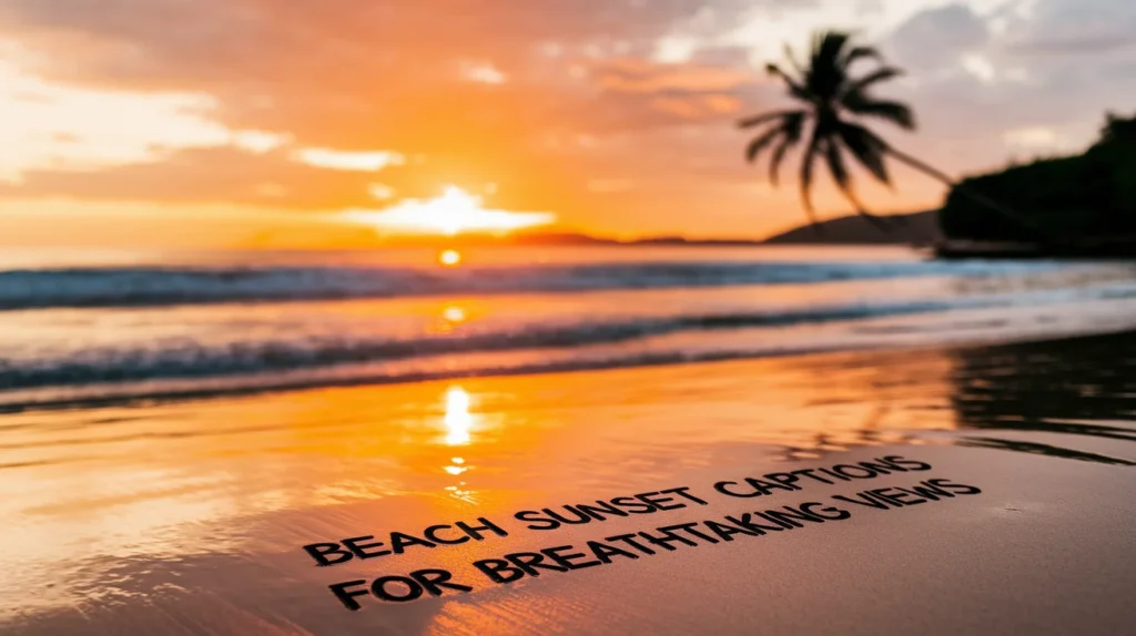 Beach Sunset Captions for Breathtaking Views