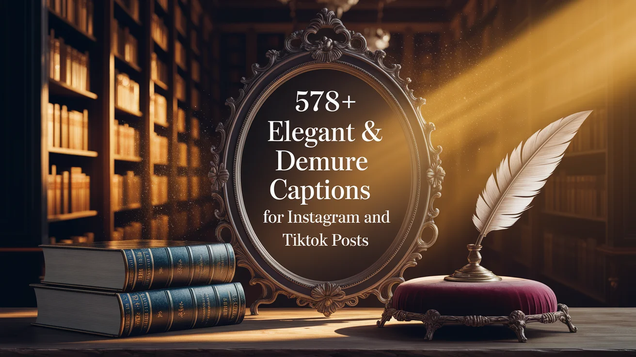 Elegant & Demure Captions for Instagram and TikTok Posts