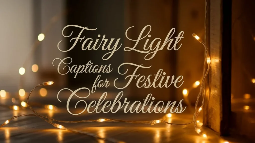 Fairy Light Captions for Festive Celebrations