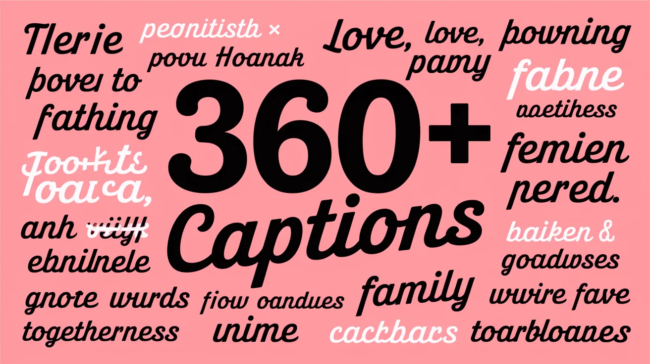 Family Captions: Meaningful Words to Express Love, Joy, and Togetherness