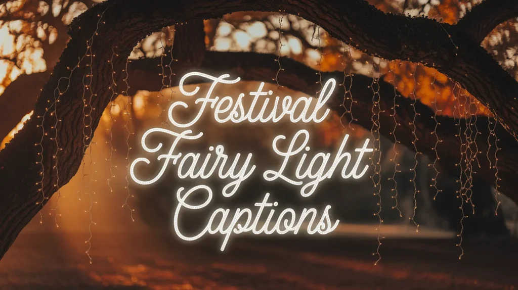 Fairy Light Captions for Festive Celebrations