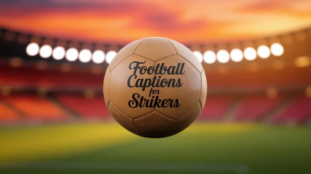 Football Captions for Strikers