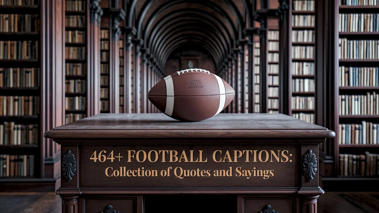 Football Captions: Collection of Quotes and Sayings